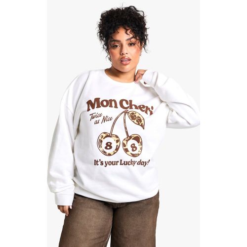 Grande Taille - Sweat À Capuche À Slogan - 44 - boohoo - Modalova