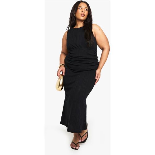 Grande Taille - Robe Mi-Longue Froncée En Coton - 44 - boohoo - Modalova