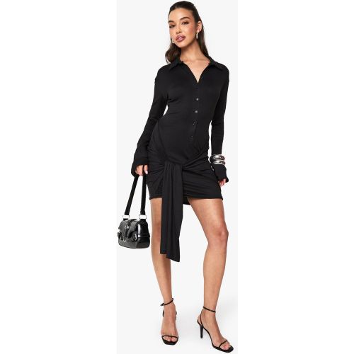 Robe Courte Boutonnée - 36 - boohoo - Modalova