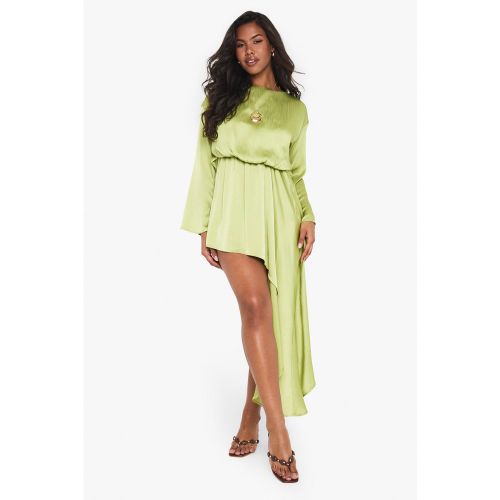 Robe Drapée À Col Bateau - 36 - boohoo - Modalova