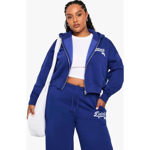 Grande Taille - Sweat À Capuche Oversize Zippé - 44 - boohoo - Modalova