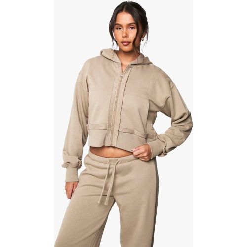 Sweat À Capuche Oversize Court - S - boohoo - Modalova
