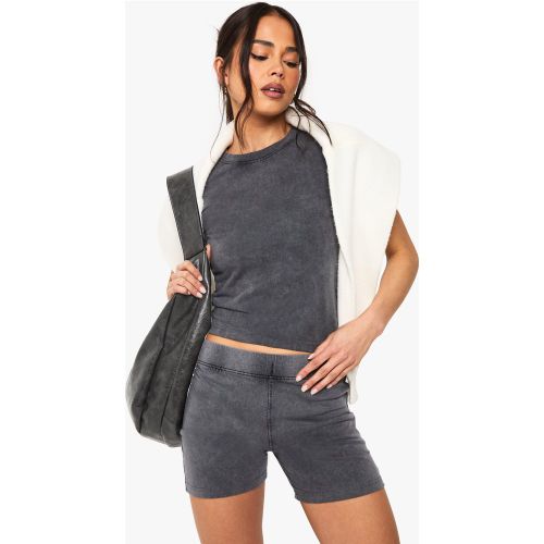 Short Cycliste Délavé - 34 - boohoo - Modalova