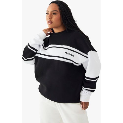 Grande Taille - Sweat Color Block À Slogan Dsgn Studio - 44 - boohoo - Modalova