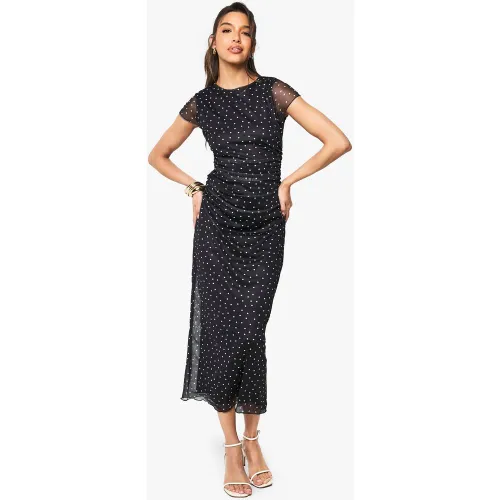 Robe Mi-Longue À Pois - 36 - boohoo - Modalova