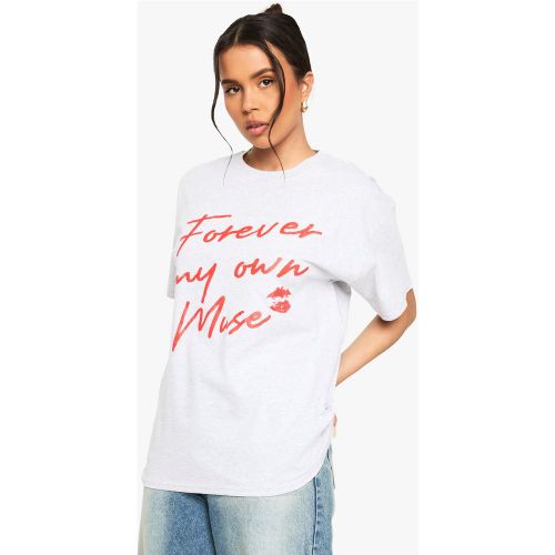 T-Shirt Oversize Imprimé - S - boohoo - Modalova