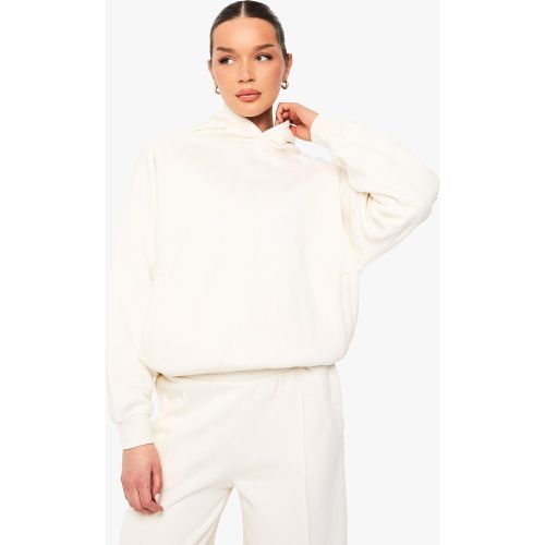 Sweat À Capuche Oversize À Coutures Raglan - Blanc Écru - L, Blanc Écru - boohoo - Modalova