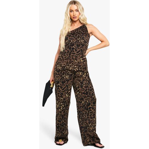 Combinaison Large À Imprimé Léopard - 36 - boohoo - Modalova