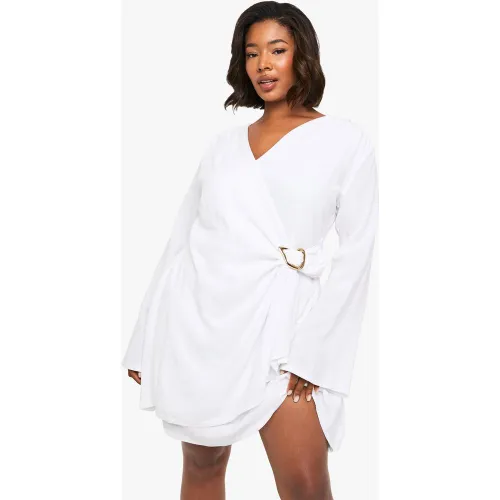 Grande Taille - Robe Portefeuille - 44 - boohoo - Modalova
