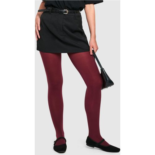 Collant Bordeaux 80 Deniers - One Size - boohoo - Modalova
