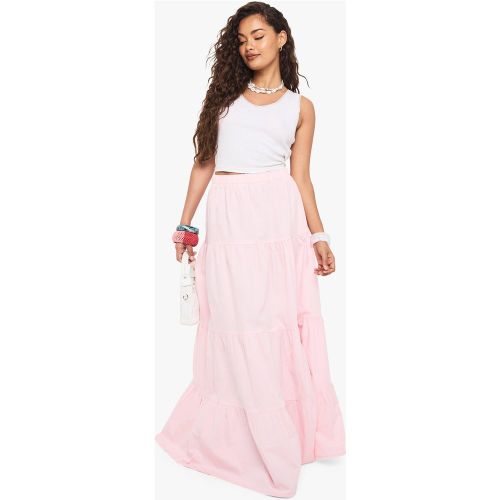 Jupe Longue En Popeline - 34 - boohoo - Modalova