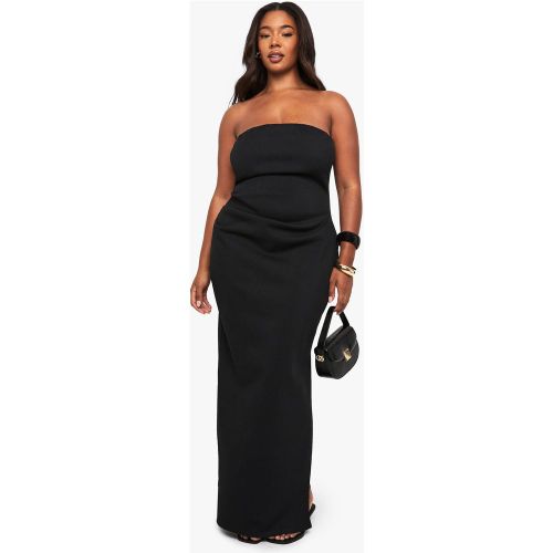 Grande Taille - Robe Bustier Longue Drapée - 44 - boohoo - Modalova
