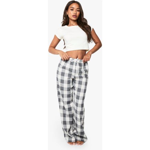 Ensemble De Pyjama À Carreaux Et Manches Courtes - 34 - boohoo - Modalova
