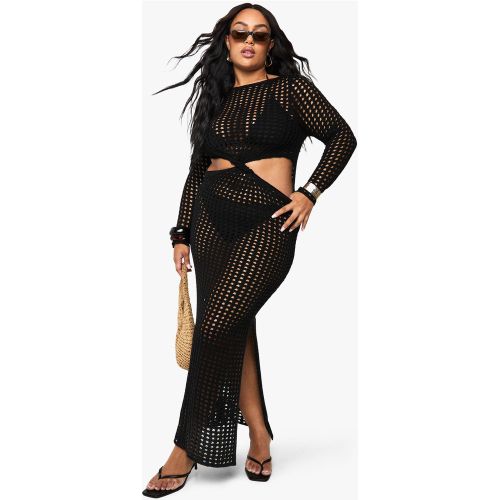 Grande Taille - Robe Longue De Plage En Maille - 44 - boohoo - Modalova