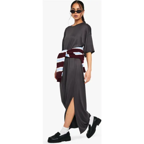 Robe Longue Oversize T-Shirt - 36 - boohoo - Modalova