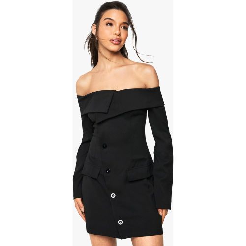 Robe Blazer À Col Bateau - 36 - boohoo - Modalova