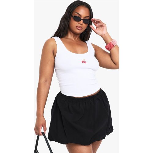 Grande Taille - Mini-Jupe En Tissu Crêpe - 44 - boohoo - Modalova