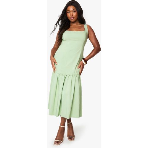 Grande Taille - Robe Patineuse Mi-Longue - 44 - boohoo - Modalova