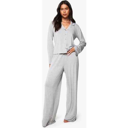 Ensemble De Pyjama Avec Chemise À Manches Longues Et Pantalon - 34 - boohoo - Modalova