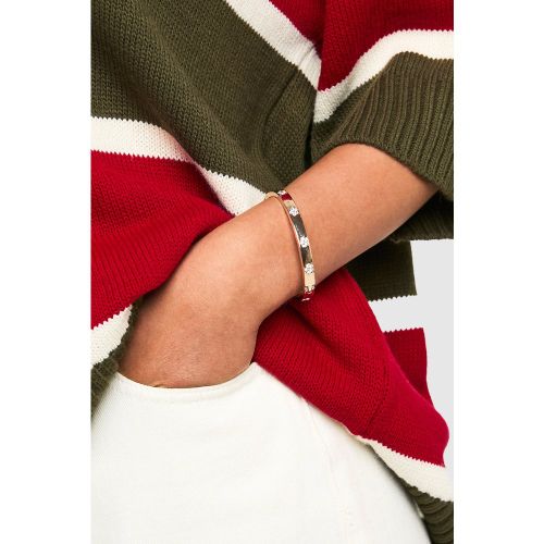 Bracelet Jonc Fleuri - One Size - boohoo - Modalova