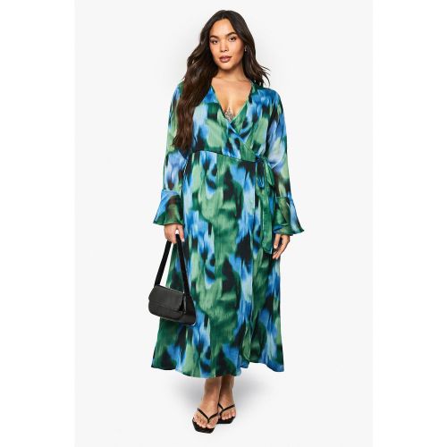 Grande Taille - Robe Mi-Longue Imprimée - 44 - boohoo - Modalova