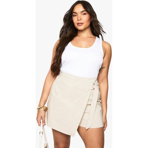 Grande Taille - Jupe-Short À Boucle - 44 - boohoo - Modalova