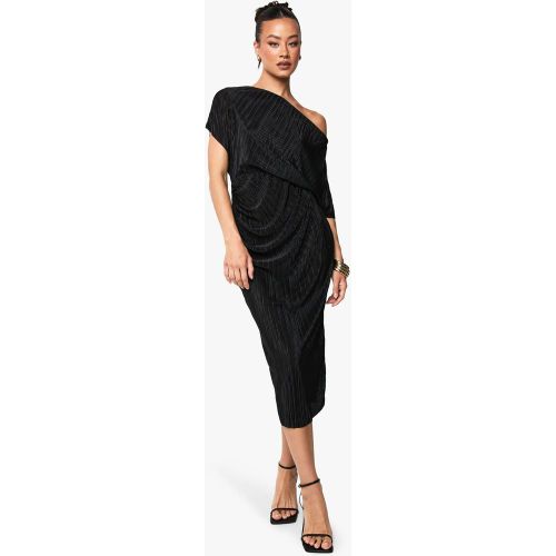 Tall" - Robe Mi-Longue Plissée À Épaules Dénudées - 36 - boohoo - Modalova