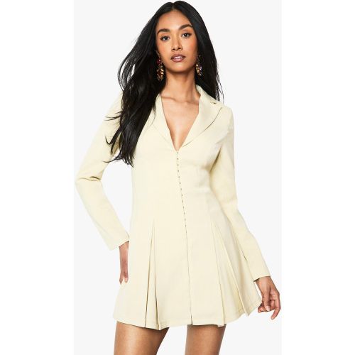 Robe Blazer Habillée À Agrafes - 36 - boohoo - Modalova