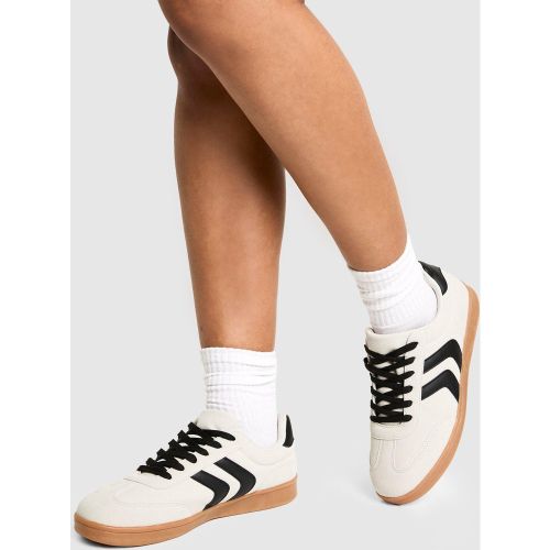 Baskets À Rayures Contrastantes - Blanc Écru - 36, Blanc Écru - boohoo - Modalova
