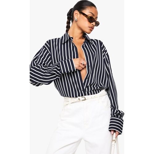 Chemise Satinée À Rayures - 34 - boohoo - Modalova
