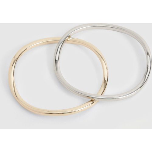 Lot De 2 Bracelets En Métal - One Size - boohoo - Modalova