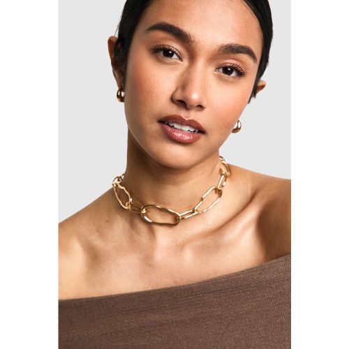 Collier Ras-Du-Cou À Imprimé Abstrait - One Size - boohoo - Modalova