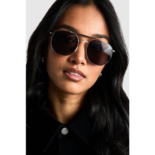 Lunettes De Soleil Aviateur ées - One Size - boohoo - Modalova