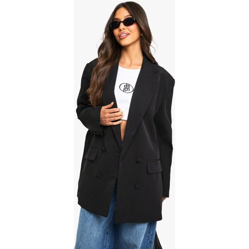 Blazer De Costume Oversize Tissé - 40 - boohoo - Modalova