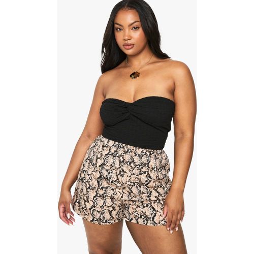 Grande Taille - Short À Taille Élastiquée - 44 - boohoo - Modalova