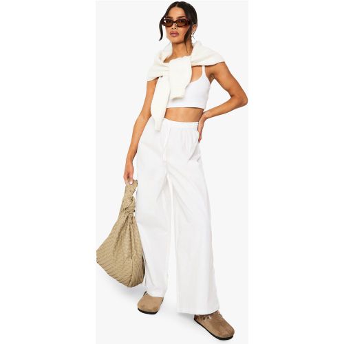 Petite" - Pantalon Large En Coton - 34 - boohoo - Modalova