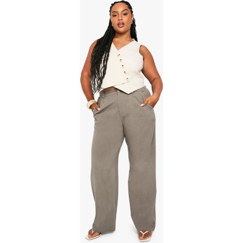 Grande Taille - Pantalon Rayé - 44 - boohoo - Modalova
