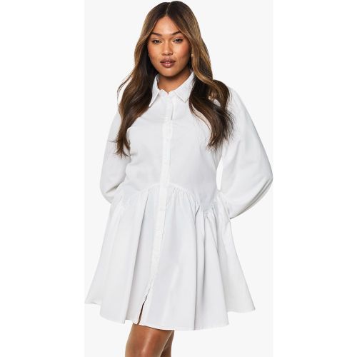 Grande Taille - Robe Chemise Unie - 44 - boohoo - Modalova