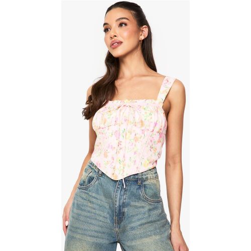 Corset Champêtre Fleuri - 34 - boohoo - Modalova