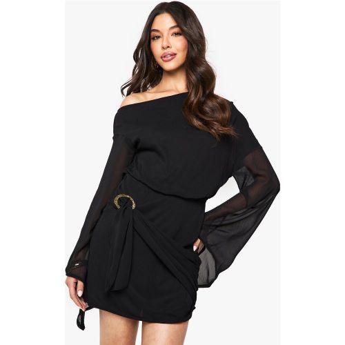 Robe Portefeuille À Ceinture - 36 - boohoo - Modalova