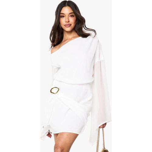 Robe Portefeuille À Ceinture - 36 - boohoo - Modalova