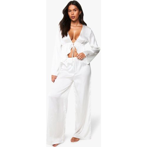 Ensemble De Pyjama Avec Top À Manches Longues Et Pantalon - 34 - boohoo - Modalova