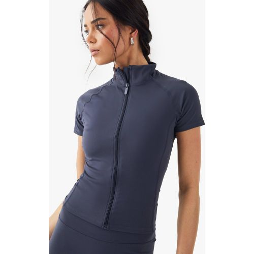 Top Zippé À Manches Courtes - S - boohoo - Modalova
