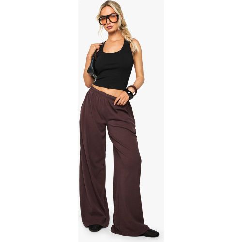 Pantalon Droit Côtelé - 34 - boohoo - Modalova