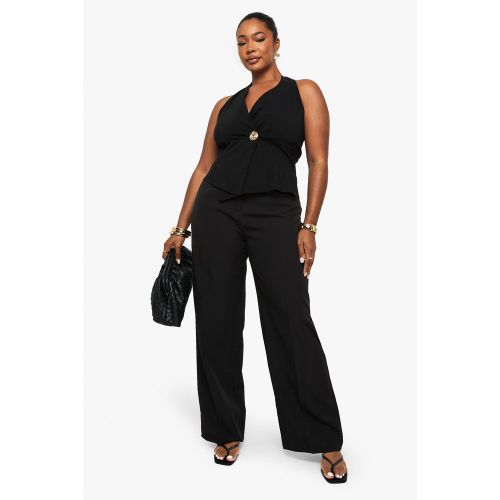 Grande Taille - Pantalon Droit Slim Habillé - 44 - boohoo - Modalova