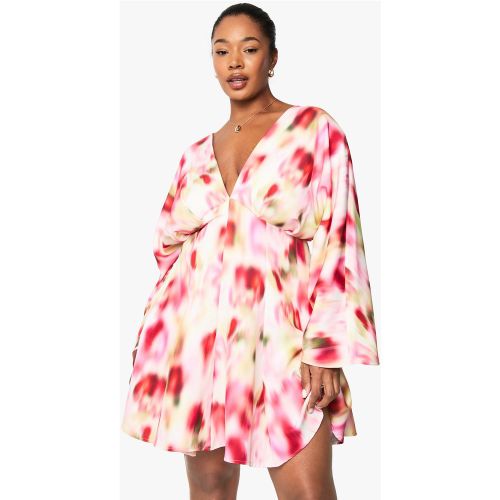 Grande Taille - Robe Longue Texturée Nouée - 44 - boohoo - Modalova