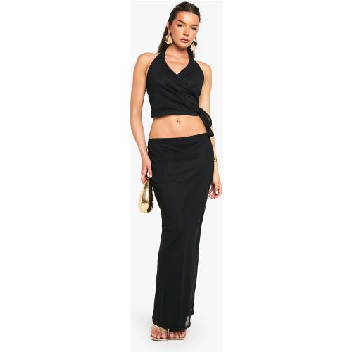 Jupe Longue En Mesh - 34 - boohoo - Modalova
