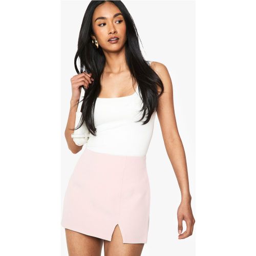 Mini-Jupe Fendue - Rose - 36, Rose - boohoo - Modalova