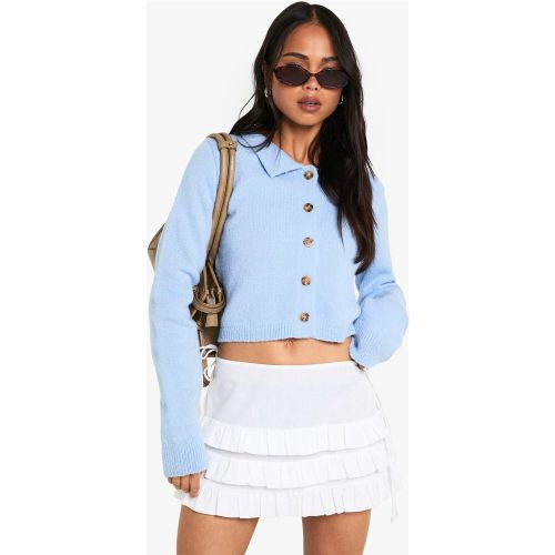 Cardigan Boutonné - Or - S, Or - boohoo - Modalova