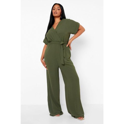 Grande Taille - Combinaison Large À Ceinture - 44 - boohoo - Modalova